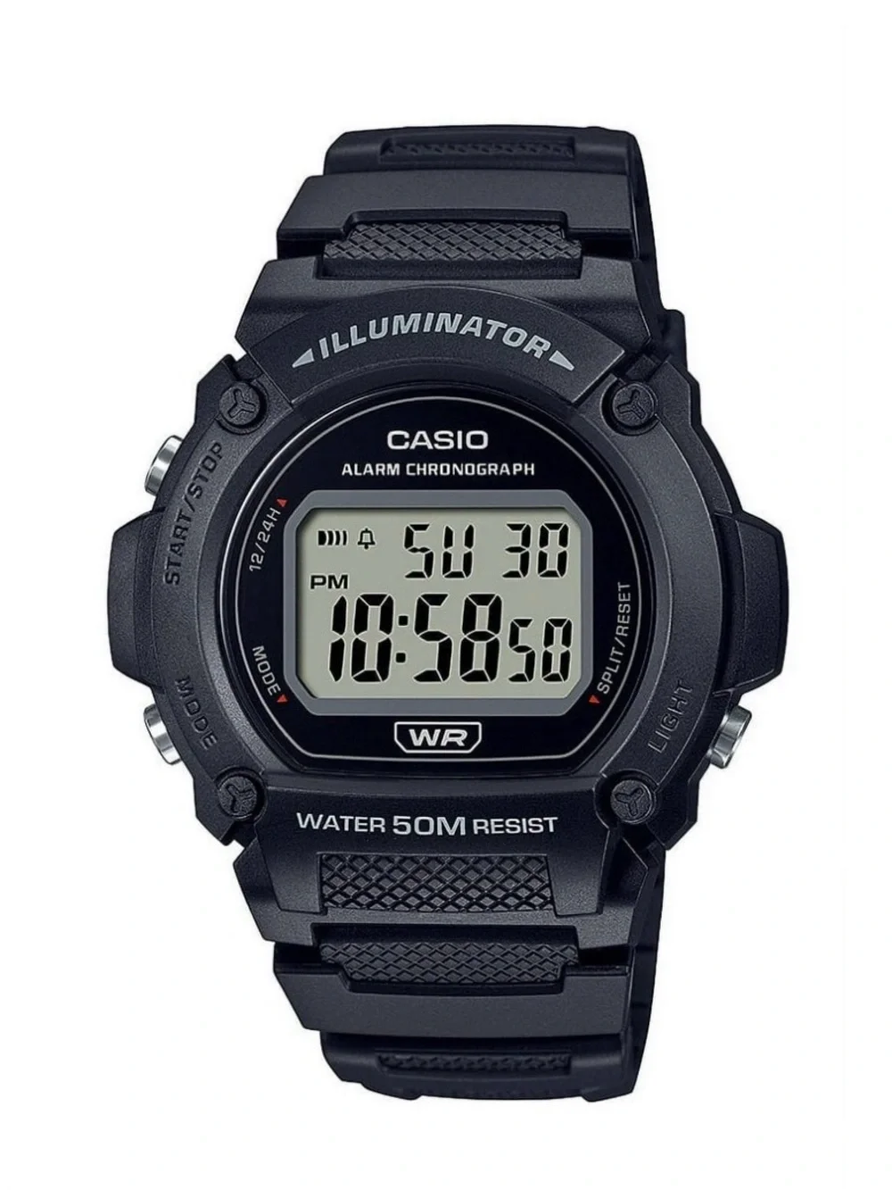 Casio Black Illuminator Digital Alarm Chronograph Watch